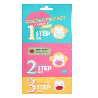 Holika Holika Golden Monkey Glamour Lip 3-Step Kit kit per labbra