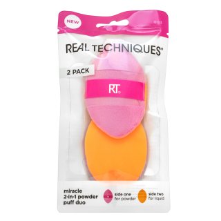 Real Techniques Miracle 2-in-1 Makeup Powder Puff Duo spugnetta per fondotinta