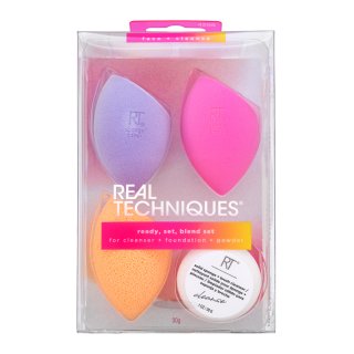 Real Techniques Ready, Set, Blend Set spugnetta per fondotinta 4 pcs